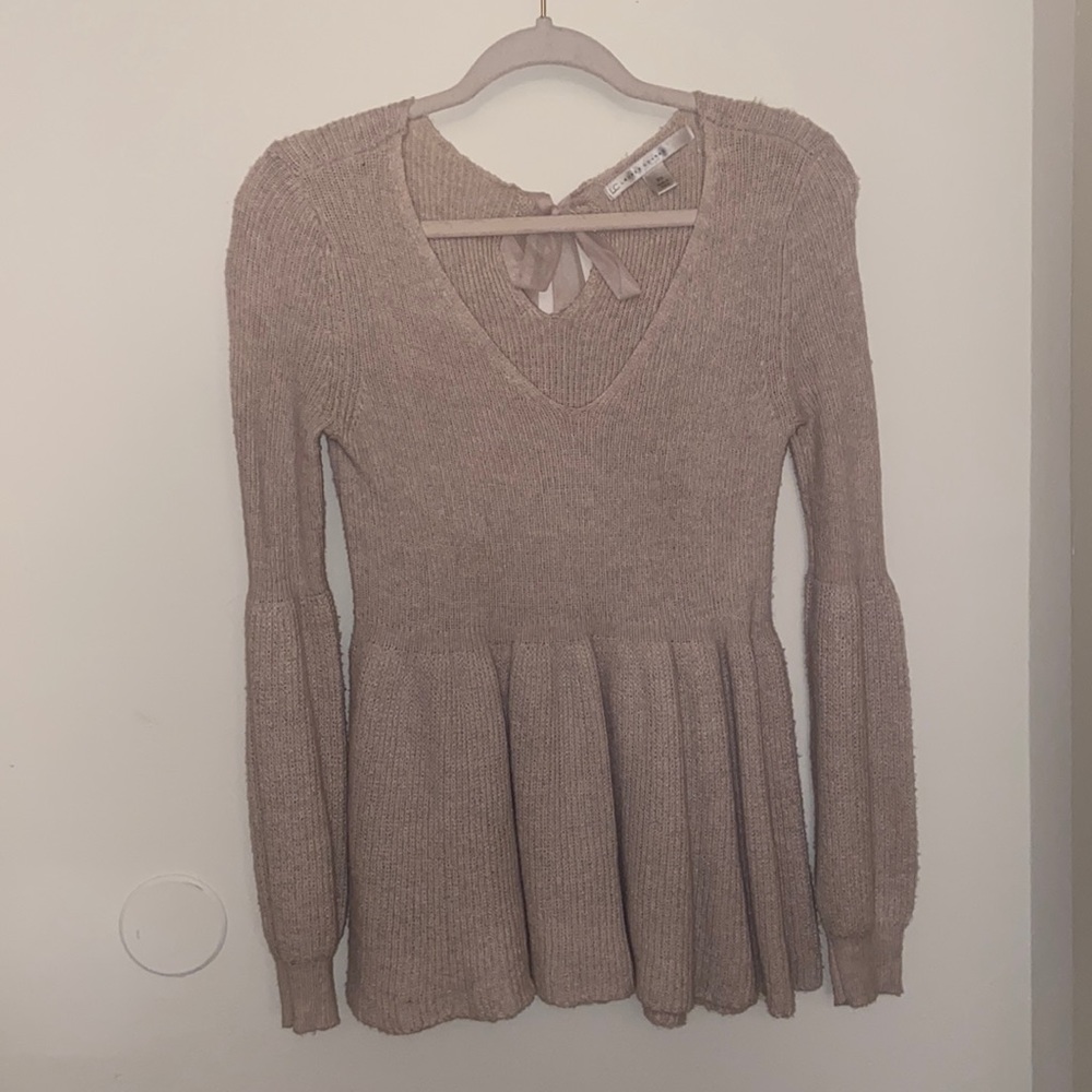 Lauren Conrad peplum sweater